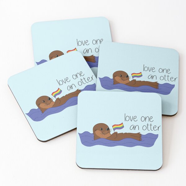 Item preview, love one an otter (pride) designed and sold by erin-melanie.