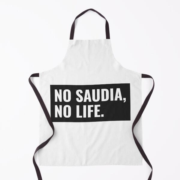 Item preview, NO SAUDIA NO LIFE Heart on Stylish Design تصميم سعودي designed and sold by ArabCorner.