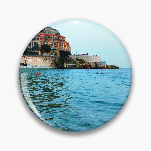 Item preview, Cote d'Azur Beach Blue Green Sea Turqoise Coast Waves designed and sold by impetum.