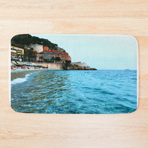 Item preview, Cote d'Azur Beach Blue Green Sea Turqoise Coast Waves designed and sold by impetum.