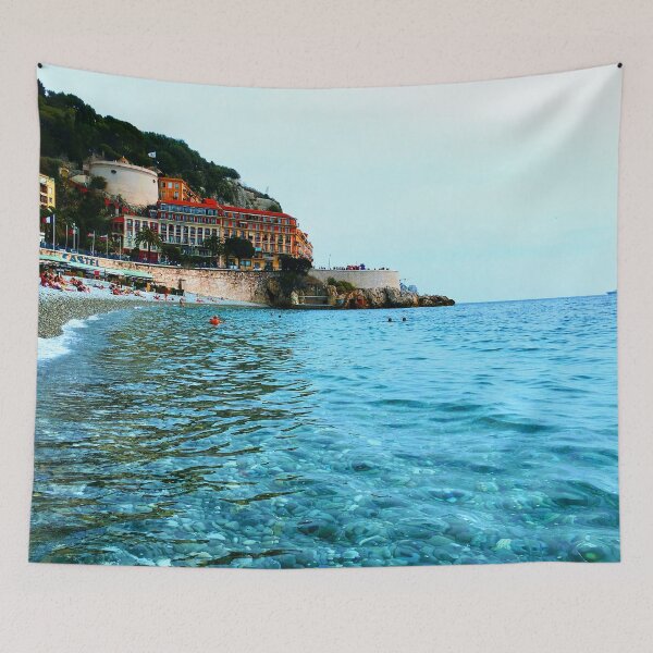 Item preview, Cote d'Azur Beach Blue Green Sea Turqoise Coast Waves designed and sold by impetum.