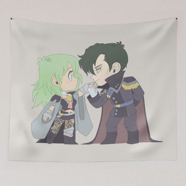 Item preview, Byleth x Hubert - Fire Emblem Three Houses - Chibi Cuties designed and sold by kickgirl.