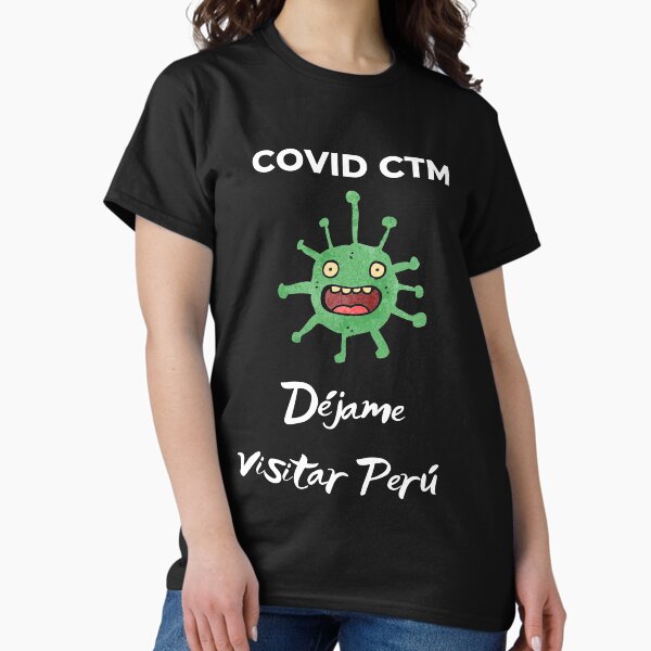 Vista previa del artículo con la obra «COVID Dejame Visitar Perú», diseñado y vendido por Frosty1489.