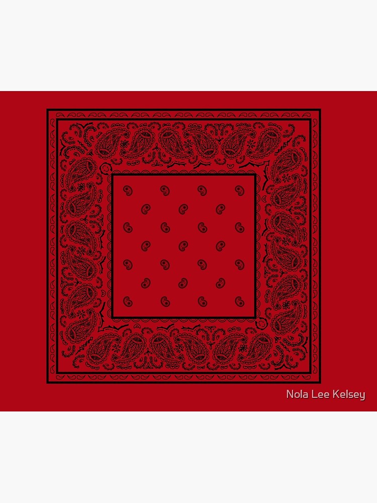 Red and Black Bandana by NolaLeeKelsey