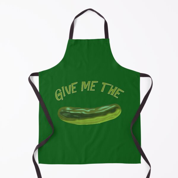 Dill Pickle Humor kitchen apron Just dill with it embroidered apron –  Threaded Stitch