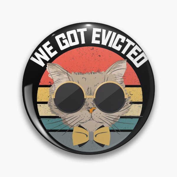 Item preview, We Got Evicted funny vintage cat for men and women designed and sold by totorino23.