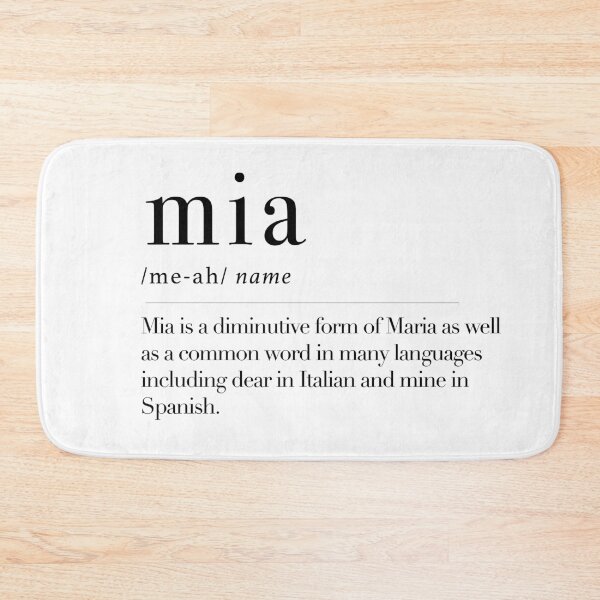 Item preview, Mia - nama meaning designed and sold by maxchmz.