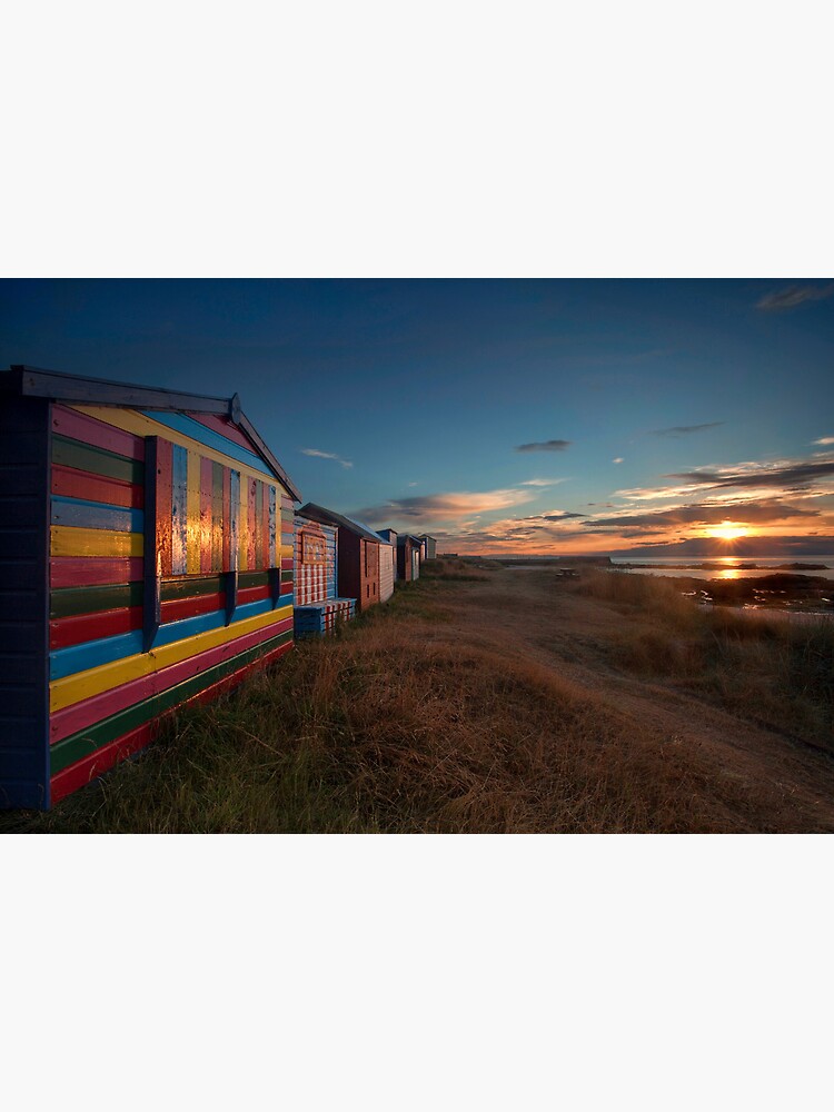 Thumbnail 7 of 7, Framed Art Print, Hopeman Beach Huts designed and sold by andrewpwatson.
