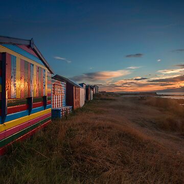Artwork thumbnail, Hopeman Beach Huts by andrewpwatson