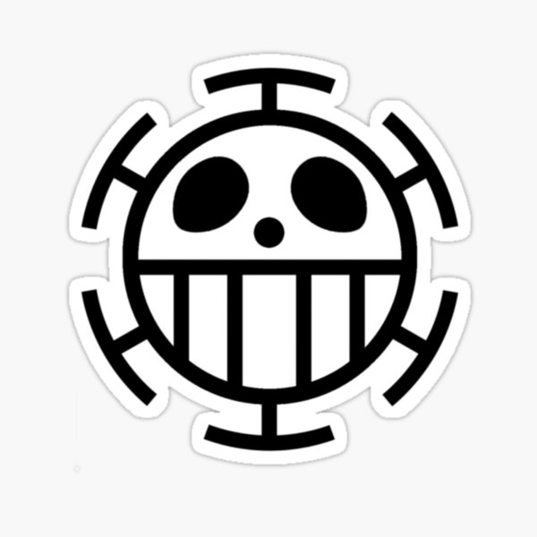 Trafalgar Law Logo Stickers Redbubble