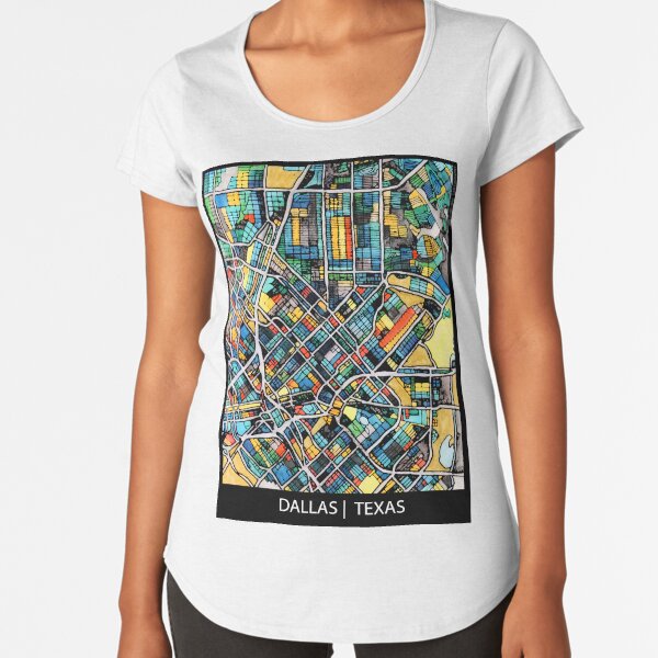 Dallas, TX Premium Scoop T-Shirt