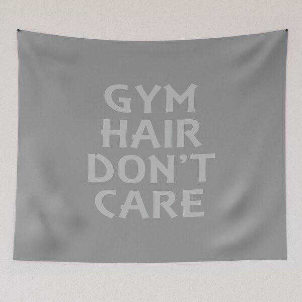 Item preview, Gym Hair Don't Care Funny Fitness Workout Novelty design designed and sold by nikkidawn74.