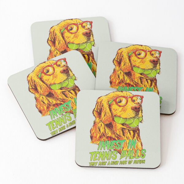 Item preview, Good Boi Analytics - Funny Golden Retriever with Tennis Balls, Business Plan for World Crisis 2020 | Snoot | Fabric Mask | Washable Face Cover | Reusable Facemask | Original Art Pillowcase | designed and sold by Any Color Designs.