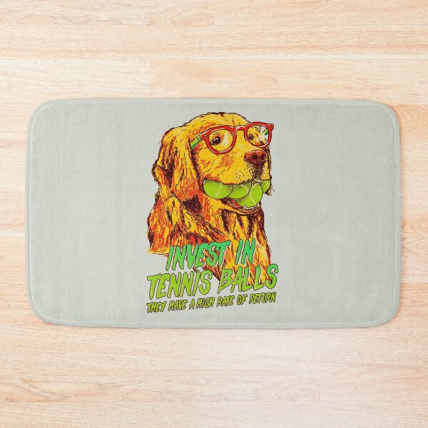 Item preview, Good Boi Analytics - Funny Golden Retriever with Tennis Balls, Business Plan for World Crisis 2020 | Snoot | Fabric Mask | Washable Face Cover | Reusable Facemask | Original Art Pillowcase | designed and sold by Any Color Designs.