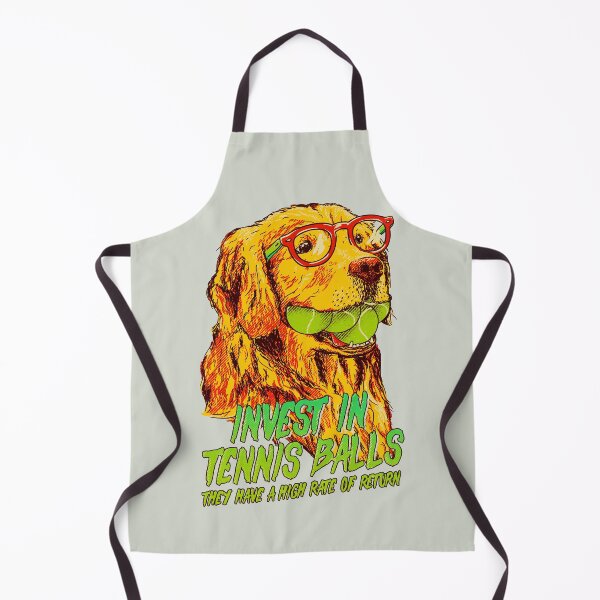 Good Boi Analytics - Funny Golden Retriever with Tennis Balls, Business Plan for World Crisis 2020 | Snoot | Fabric Mask | Washable Face Cover | Reusable Facemask | Original Art Pillowcase | Apron