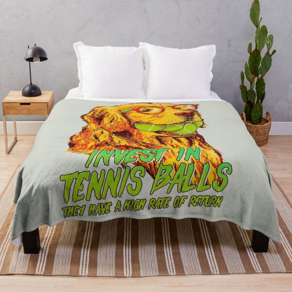 Item preview, Good Boi Analytics - Funny Golden Retriever with Tennis Balls, Business Plan for World Crisis 2020 | Snoot | Fabric Mask | Washable Face Cover | Reusable Facemask | Original Art Pillowcase | designed and sold by Any Color Designs.