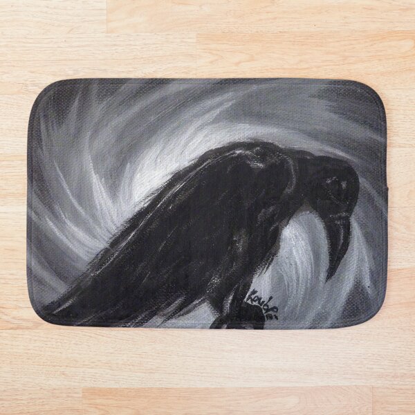 Dream the crow black dream. Bath Mat