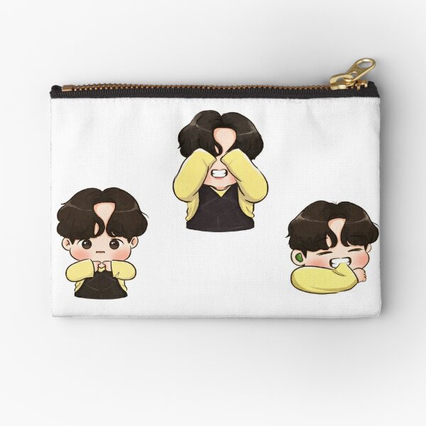 Chibis Zipper Pouches Redbubble - decal writing hinata kun 3 creepypasta roblox