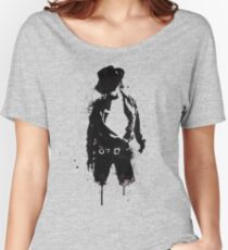 Michael Jackson ink Portrait Women's Relaxed Fit T-Shirt