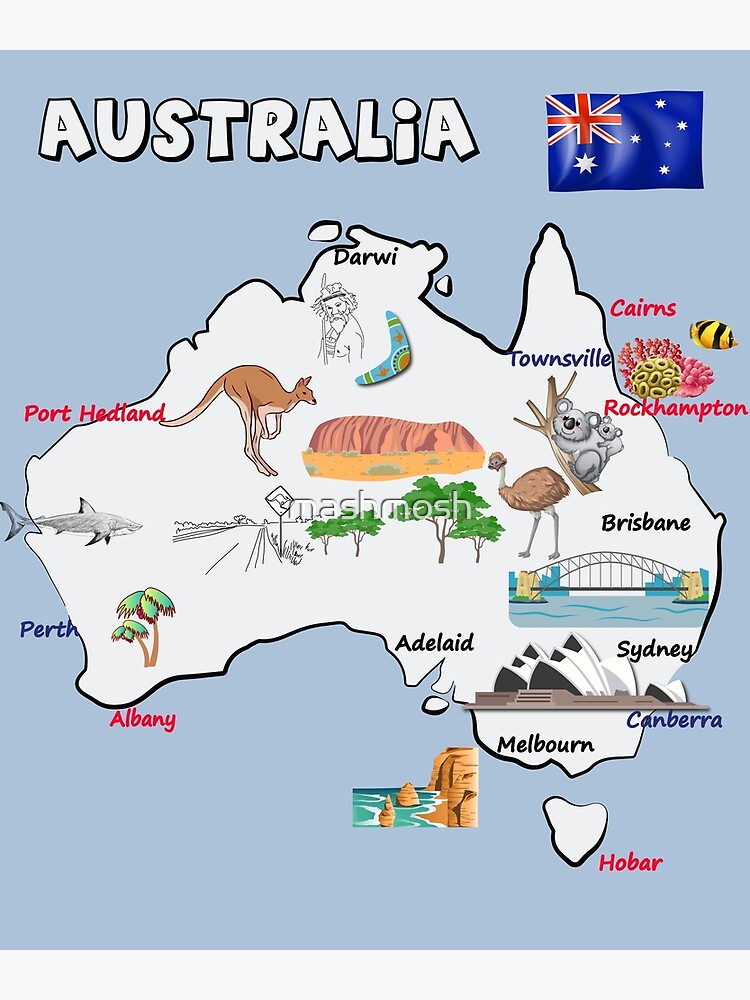 Australia Tourist Map