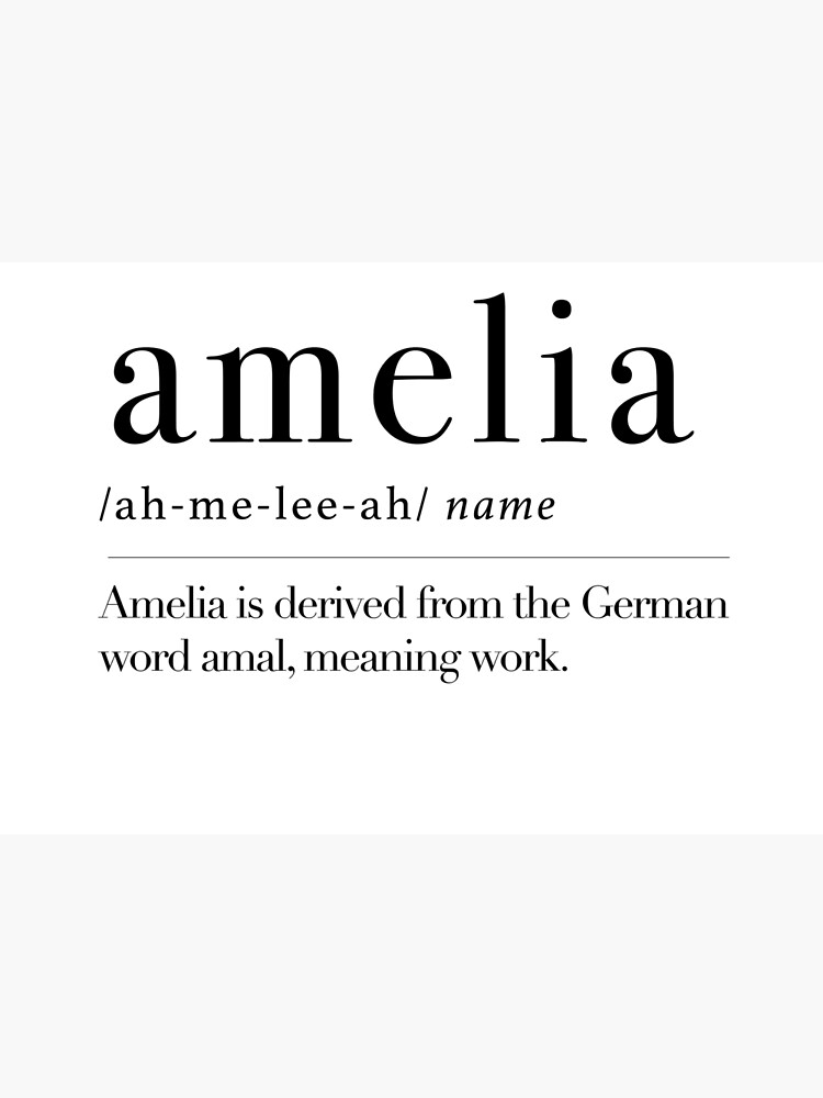 Amelia - name meaning