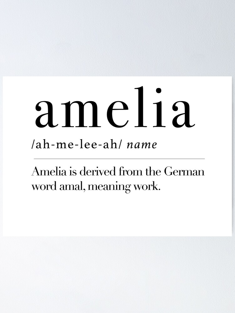 Amelia - name meaning