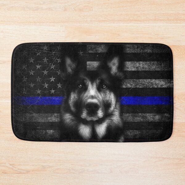 Item preview, German Shepherd Thin Blue Line No 1 designed and sold by StampCity.