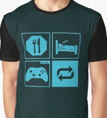 Eat, Sleep, Game, Repeat. Graphic T-Shirt