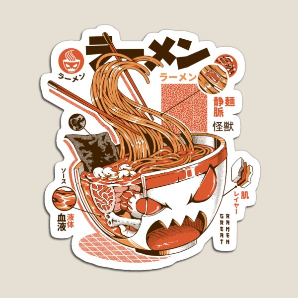 Vista previa del artículo con la obra «Gran Ramen de rayos X!», diseñado y vendido por Ilustrata®.