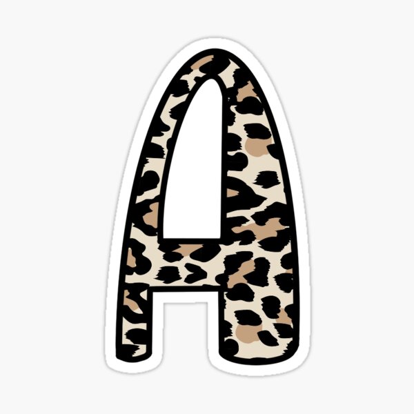 Item preview, Cheetah Print Letter A designed and sold by cieradesigns.