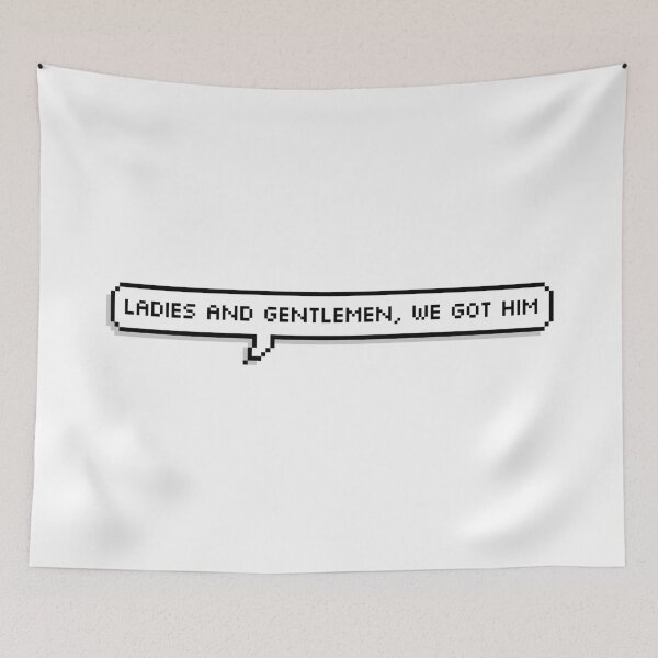 Item preview, We Got Him Pixel Speech Bubble designed and sold by Lemon  Merch.