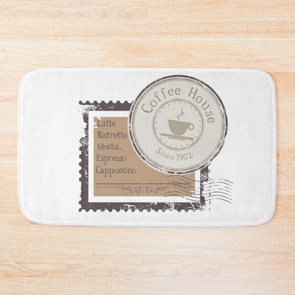 Item preview, Vintage Coffee house stamp design designed and sold by coffeeapparel.