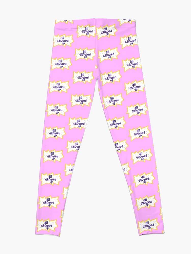 Discover Pink All Growed Up Logo Quote 90s Retro Design Cartoon Leggings