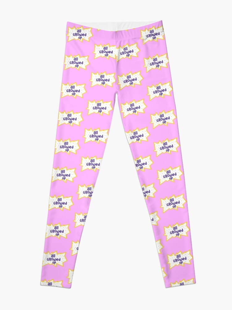 Disover Pink All Growed Up Logo Quote 90s Retro Design Cartoon Leggings