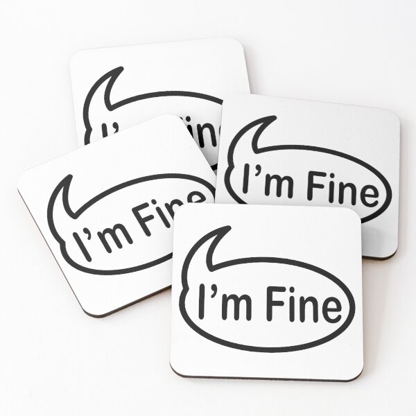 Item preview, I'm Fine Word Bubble designed and sold by Gixgidea.