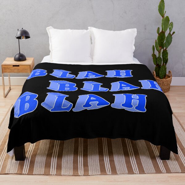 Item preview, Sarcastic Blah Blah Blah 3D Block Lettering In Blue designed and sold by Bill Shearer.