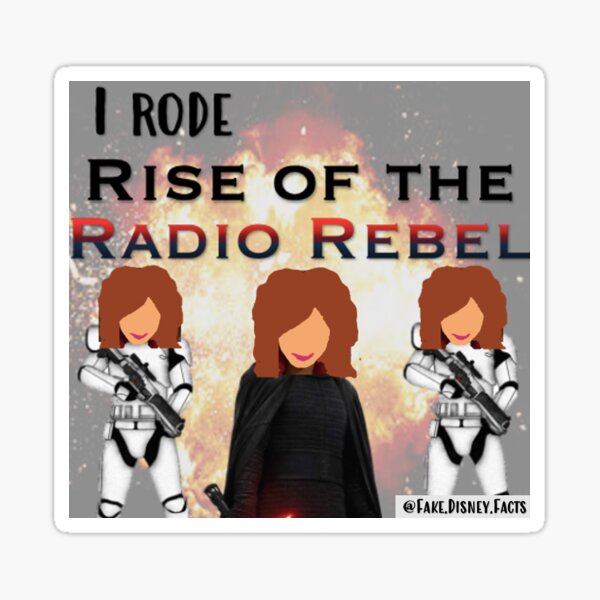 I Rode Rise of the Radio Rebel Pegatina