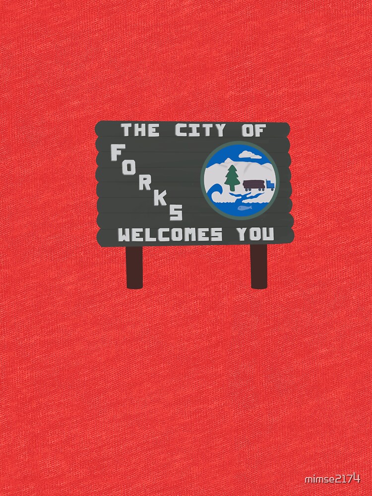 "Forks, Washington sign " Tshirt by mimse2174 Redbubble