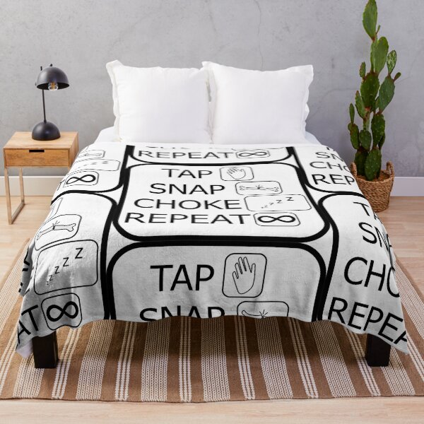 Item preview, Tap, Snap, Choke, Repeat - BJJ quote designed and sold by AJ-DesignCo.