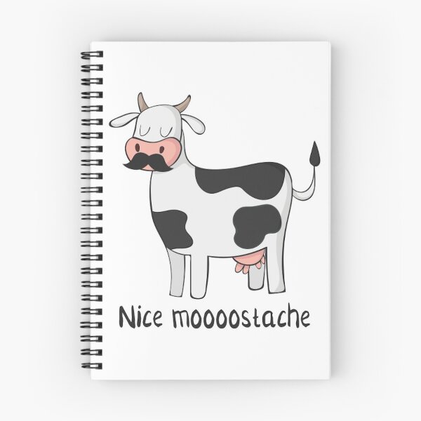Item preview, a cow with moostache designed and sold by Shopp' in.