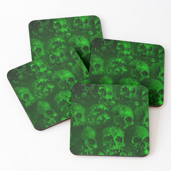 Item preview, Toxic Human Skulls - Chilling Digital Painting designed and sold by Canavas.