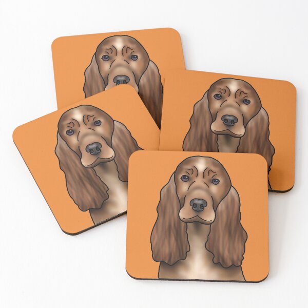 Item preview, Cocker Spaniel Dog Portrait - Orange designed and sold by JadeMadeThis.