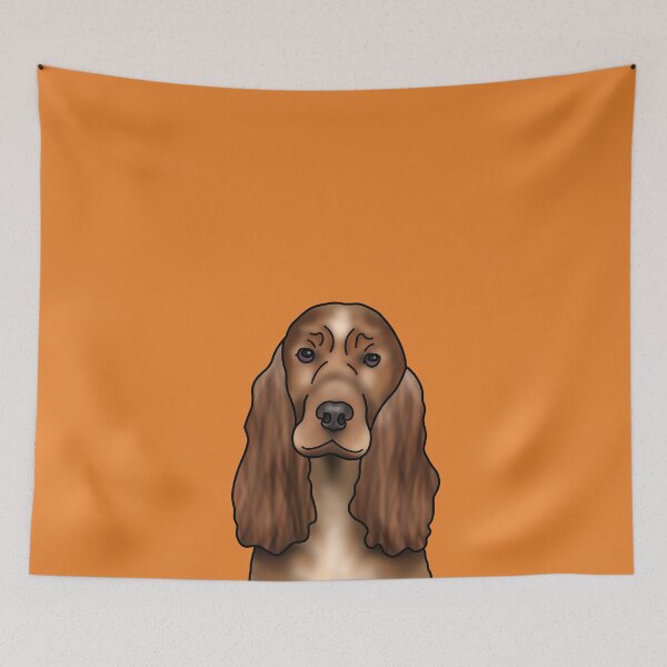 Item preview, Cocker Spaniel Dog Portrait - Orange designed and sold by JadeMadeThis.