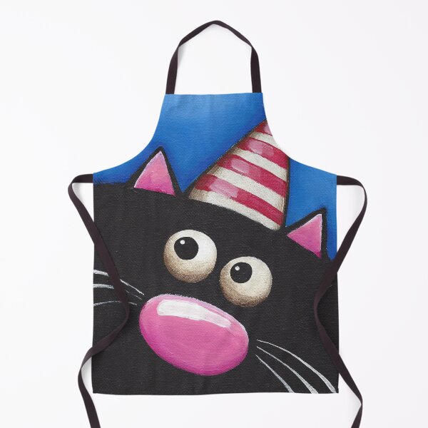 Item preview, Party Cat in a red hat designed and sold by StressieCat.