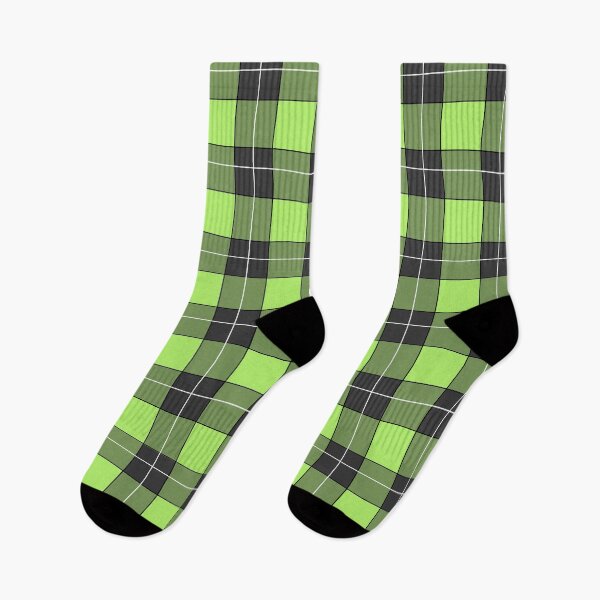 Item preview, black green plaid  designed and sold by ZiphGames.