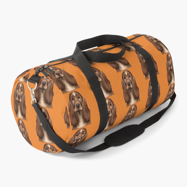 Item preview, Cocker Spaniel Dog Portrait - Pattern - Orange designed and sold by JadeMadeThis.