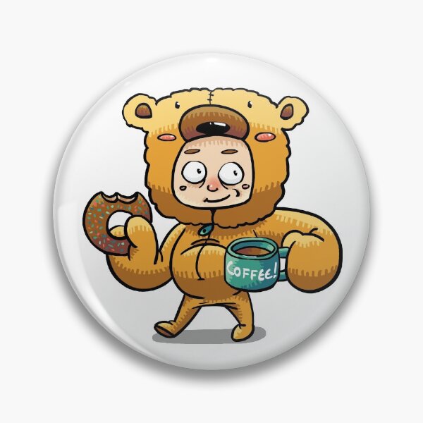 Item preview, Beary Tired Bear Needs His Coffee designed and sold by maak-and-illy.