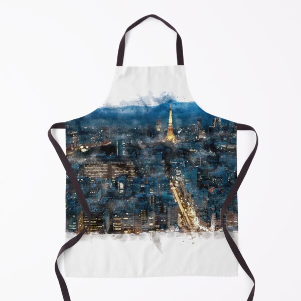 Item preview, cityscape watercolor painting designed and sold by axelpua.