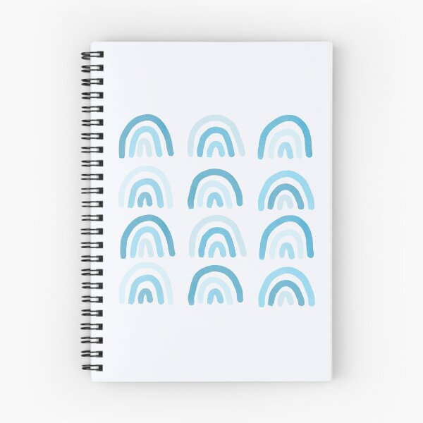Item preview, blue rainbows graphic designed and sold by SunwaveStickers.