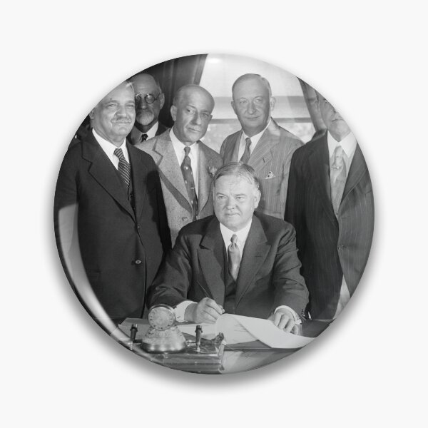 Item preview, President Hoover Signing Farm Relief Bill - 1929 designed and sold by warishellstore.